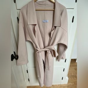 Cashmere Wool Wrap Coat